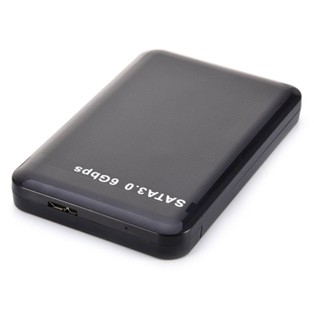Amdohai 2.5 inch USB3.0 Hard Disk Case External SATA HDD/SSD Enclosure High-speed Transmission Tool-free Design ABS Shell Black