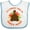 White and Blue, variant on Inktastic Thanksgiving Turkey Nana Boys or Girls Baby Bib