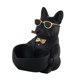 thumbnail image 1 of Figura de bulldog francés con forma de cuenco para guardar llaves, decoración de mesa, estilo elegante para el salón. Negro, 1 of 9