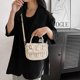 thumbnail image 5 of Bolso de mano hecho a mano, bolso de tela tejida cosido a mano, bolso de hombro de conejo, bolso de sillín, regalo para novia, 5 of 6