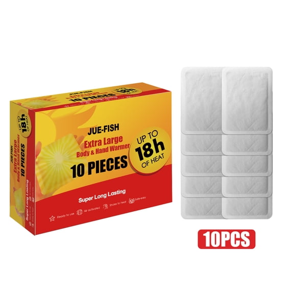 Parche Jue-Fish- Nuanbao, tiempo de mantenimiento del calor en otoño e invierno 18 horas, parche de calentamiento para bebés cálido y resistente al frío para repeler el frío