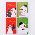 thumbnail image 4 of Shisuyan 48pcs Pocket Organizer Cartoon Notebook Christmas Themed Lovely Notebook for Children Christmas Snowman Design (Random Style), 4 of 8