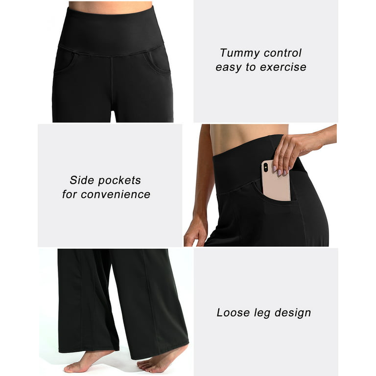 Promover Women's Bootcut Yoga Pant with Pockets 