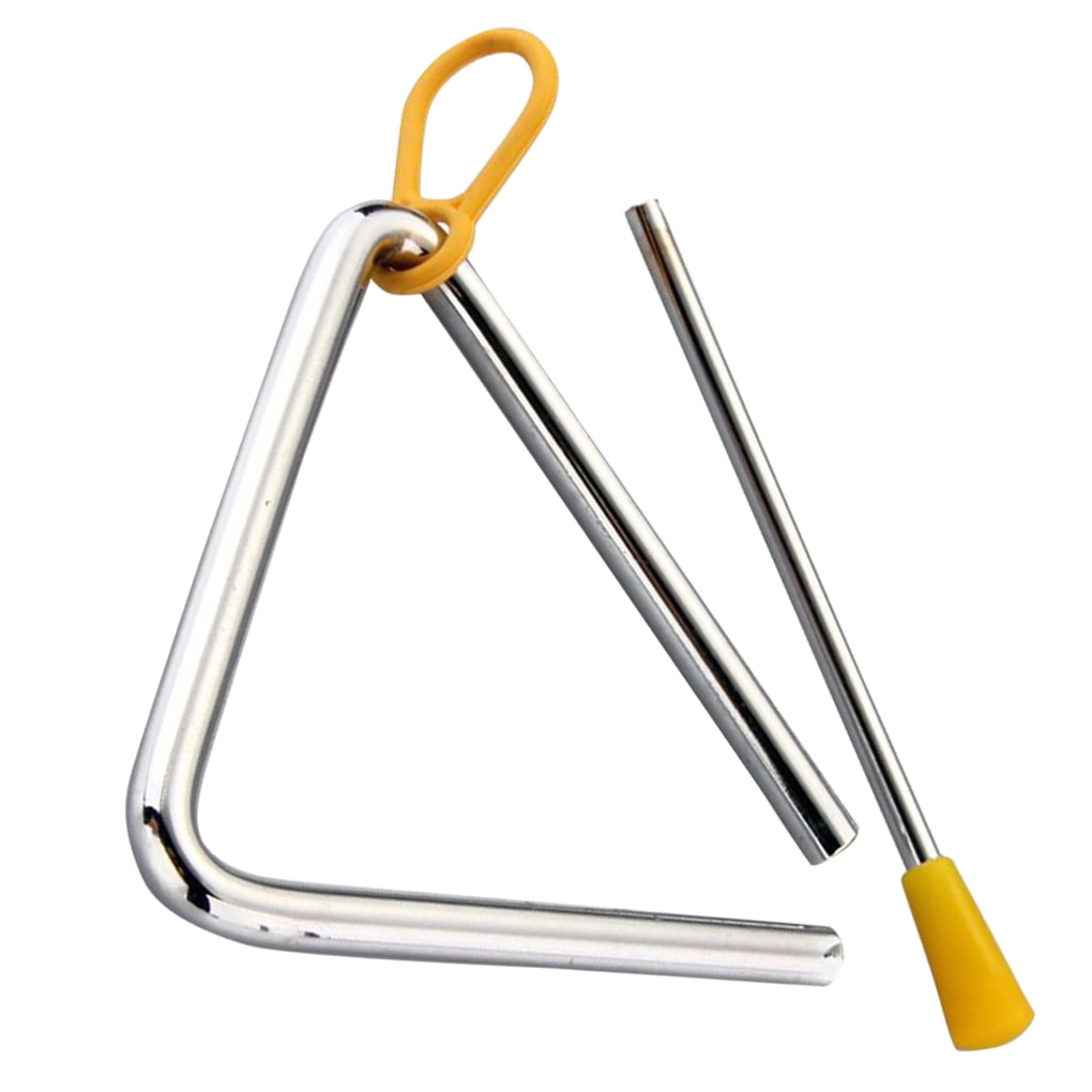 5inch Musical Triangle Steel School Children Percussion Instrument with Beater