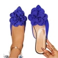 thumbnail image 4 of SBYOJLPB Women's Sandals Fashionable Sandals Casual Mules Spring And Summer Round Toe Flat Sandals Shoes, 4 of 9