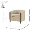 thumbnail image 2 of New Pacific Direct Ruth Fabric Accent Arm Chair in Barley Beige, 2 of 12