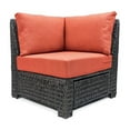 thumbnail image 1 of Krikacy Rattan Patio Wide Seat Angled Chair,Outdoor HDPE Hand Woven Chair,for deck Lawn,Red, 1 of 7