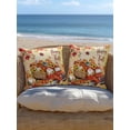 thumbnail image 5 of Outdoor Pillows Waterproof, Fall Truck Pumpkins Bedding Throw Pillows with Insert for Couch Sofa Bed, Thanksgiving Maple Leaves Farmhouse 16x16 Inch Pillowcases Decorative Patio Pillow Set of 1, 5 of 8