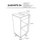 thumbnail image 4 of Gabinete De Baño para Lavabo Sin Ovalin Moderno Minimalista (WENGUE) DECOMOBIL GABINETE PARA BAÑO, 4 of 4