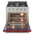 thumbnail image 6 of Kucht Professional 30" Modern Stainless Steel Propane Gas Range in Red/Silver, 6 of 9