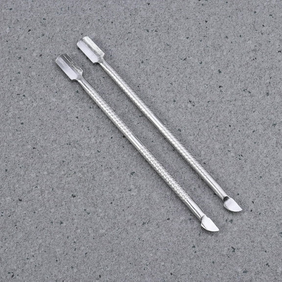 Niceauty 2Pack Cuticle Tool Sets Stainless Steel Nail Care Tool for Pedicure and Manicure