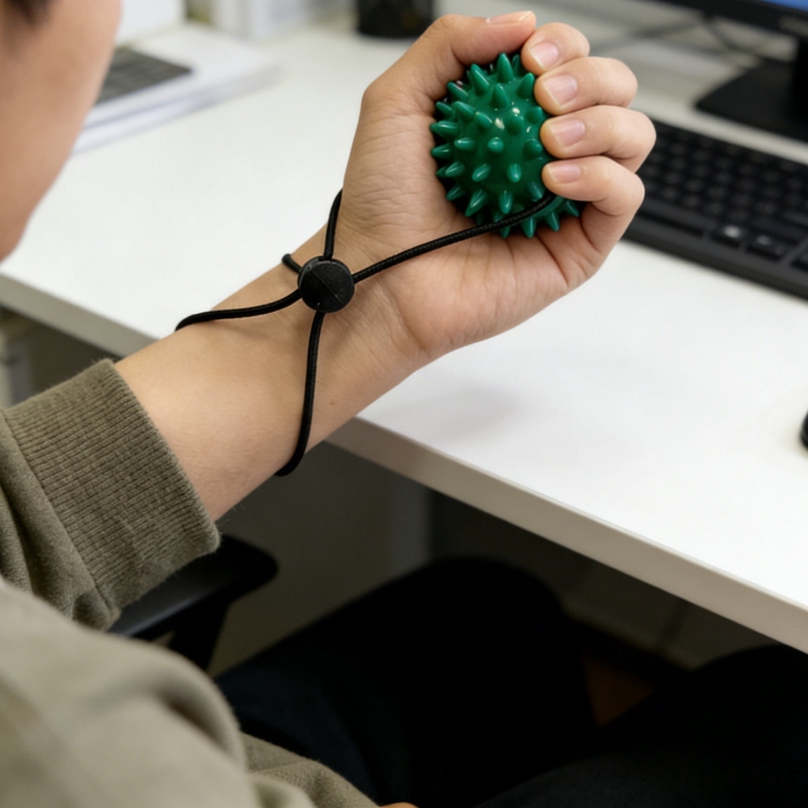 BVCL Spiky Acupressure Hand Grip For Rock Climbers – Hand Strength Recovery Trainer Stress Massage For Grip Strength Finger Rehabilitation And Climbing Enthusiasts