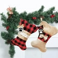 thumbnail image 5 of Baywell Dog Christmas Stockings, Red Knit Dog Stockings with Picture Frame, Bone Shape Pet Stockings for Dogs Christmas Holiday Decoration, 5 of 7