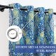 thumbnail image 2 of Cortina DriftAway con estampado floral de pavo real, 132 x 183 cm, color verde azulado, 2 of 8
