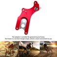 thumbnail image 3 of Greeniant Adaptador de soporte de freno, freno de disco de rueda trasera de bicicleta de montaña, adaptador de montaje de aleación de 22 mm, Ciclismo rojo + plata, 3 of 5