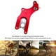 thumbnail image 3 of Greeniant Adaptador de soporte de freno, freno de disco de rueda trasera de bicicleta de montaña, adaptador de montaje de aleación de 22 mm, accesorios Ciclismo rojo + plata Greeniant OD010341-02, 3 of 5
