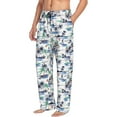 thumbnail image 3 of Kdxio Hawaii Palms Print Men's Sleep Pajama Pant Lounge Pants with Pockets, 3 of 8
