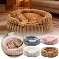 thumbnail image 5 of LFKERWMG Lit Rond Amovible Lavable pour Chat Doux avec Fond pour Petit Moyen, 5 of 5