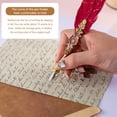 thumbnail image 3 of Retro Feather Dip Pen Set Vintage Quill Pen Elegant Style, 3 of 5