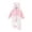Pink1, variant on Baby Cartoon Plush Hooded Romper Fluffy Horn Hood Onesie Warm Jumpsuit for Toddler Home Loungewear Outdoor Daily Party Wear(Khaki,6-9 Months)