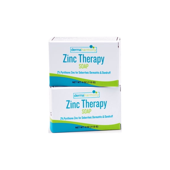 DermaHarmony 2% Pyrithione Zinc Bar Soap - 4 oz - (2 Bar Pack)