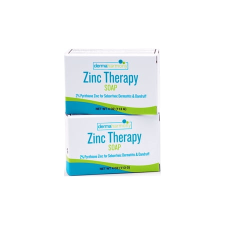 DermaHarmony 2% Pyrithione Zinc Bar Soap - 4 oz - (2 Bar Pack)