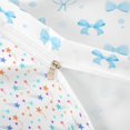 thumbnail image 4 of spefrowx Cute Polka Dot Bow Twin Duvet Cover for Girls, Blue Cartoon Watercolor Twin Bedding, Stars Reversible, 2pcs, 1 Duvet Cover and 1 Pillowcase, 4 of 6
