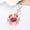 Red, variant on Ocean-themed diamond-studded metal colorful crab keychain creative keyring bag accessory