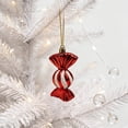 thumbnail image 5 of Tepsmf Christmas Hanging Ornaments Santa Snowman Candy Cane Tree Pendants Festive Decor for Indoor Xmas Party Holiday Scene Decoration, 5 of 6