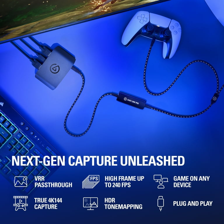 Elgato Game Capture 4K S with Chat Link Pro – 4K60, 1440p120