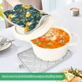 thumbnail image 3 of Yayeee Pot Holders Kitchen Heat Resistant with Pocket 7"x9.8" Cotton Oven Cooking Hot Pads, Blue Lemons, 3 of 7