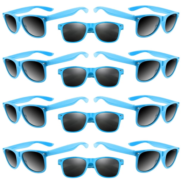 Lentes de Sol TUPARKA para Niños Paquete de 20 en Azul para Fiesta de Verano