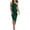 Dark Green, variant on PRETTYGARDEN Summer One Shoulder Dresses for Women Elegant Mesh Ruched Asymmetrical Wedding Guest Cocktail Bodycon Dress
