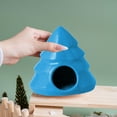 thumbnail image 5 of NWOKYZGH Hamster Hideout House Decorative Landscaping, Adorable Christmas Tree Shape Ceramic Hideaway Cave Sleeping Mini Hut for Small Animal, Safe Habitat Cage Accessories, 5 of 6