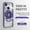 Darkpurple, variant on Magnetic for iPhone 13 Case with Invisible Stand[Compatible with MagSafe][Full Camera Lens Protector][Military Drop Protection] Shockproof Not Yellowing Clear for Women Men,Black