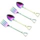 thumbnail image 1 of 4 piezas de acero inoxidable Scoop Helado Cuchara Exquisito Postre Cuchara Fruit Forks, 1 of 6