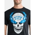 thumbnail image 5 of WWE Men's and Big Men's Stone Cold Blue Smoke Skull Graphic Tee, Sizes S-3XL, 5 of 6