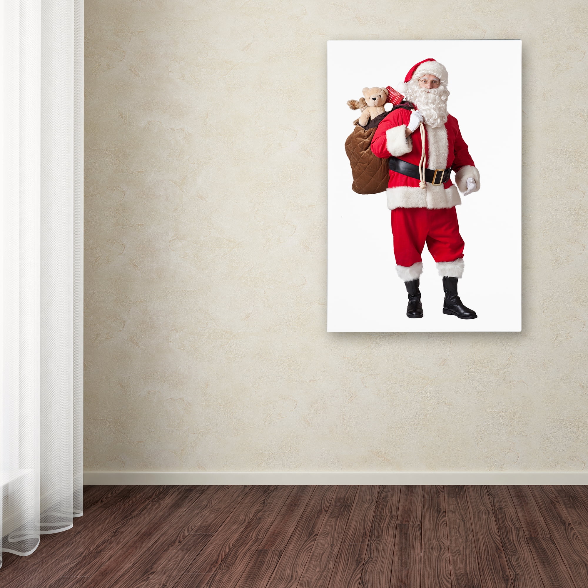 Trademark Fine Art 'Santa-toy sack-11096' Canvas Art by Ed Wheeler