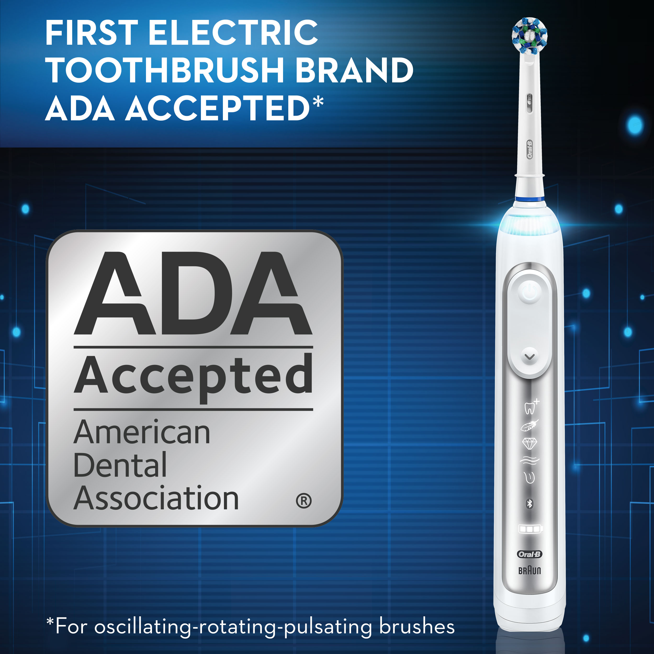 Oral-B 8000 Electronic Toothbrush, White, Powered by Braun - image 13 of 14