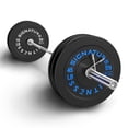 thumbnail image 1 of Set de discos de pesas Fitvids de 93 kg con barra olímpica de 213 cm, 1 of 8