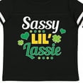 thumbnail image 4 of Inktastic Saint Patrick's Day Sassy Lil' Lassie with Shamrocks Boys or Girls Toddler T-Shirt, 4 of 5