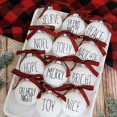 thumbnail image 5 of Christmas Decorations Christmas Tree Decoration Shatterproof Ball Ornaments Farmhouse Bulbs With Plaid Bow White Holiday Country Cottage Decoration, 5 of 9