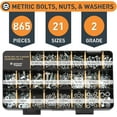 thumbnail image 6 of 2251 Piece Hardware Assortment Kit with Screws, Nuts, Bolts & Washers (3 Trays), 6 of 8