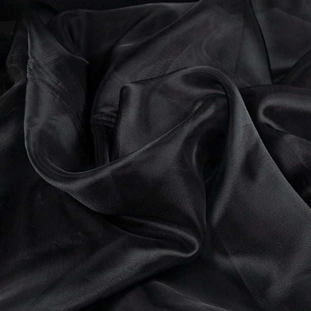 XmhyTop-A Tela de tul de 100 x 145 cm, 1 pieza, tela decorativa para manualidades, organza transparente, ideal para decoración de eventos temáticos y proyectos de bricolaje, color negro.