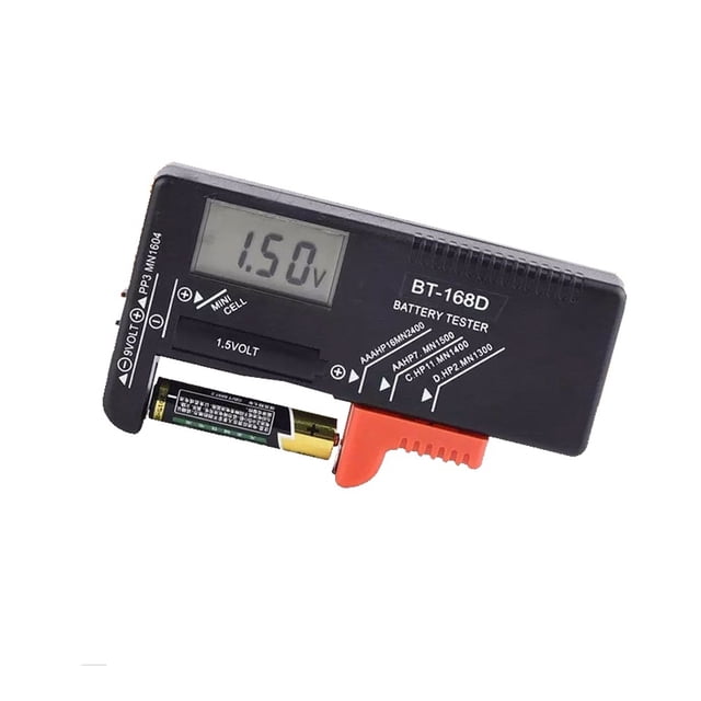 Digital Battery Tester Battery LCD Display Capacitance ABS Portable Diagnostic Universal Tool Check AAA AA 9V/1.5V Button Tester ,Accurate Testing