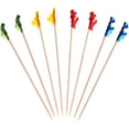 thumbnail image 1 of 500 Pcs Cocktail Picks Sticks, Frill Toothpicks for Appetizers, 4 Inch Bamboo Skewers, Fancy Appetizer Picks for Various Parties, Colorful Tooth Picks for Fruit, Drinks, Sandwiches, Party Supplies, 1 of 5