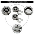 thumbnail image 2 of RYUJNDK 1 Pair Rhinestones Cuff Round Button Covers for Men Button Covers Cufflinks Attend Accessories, 2 of 8