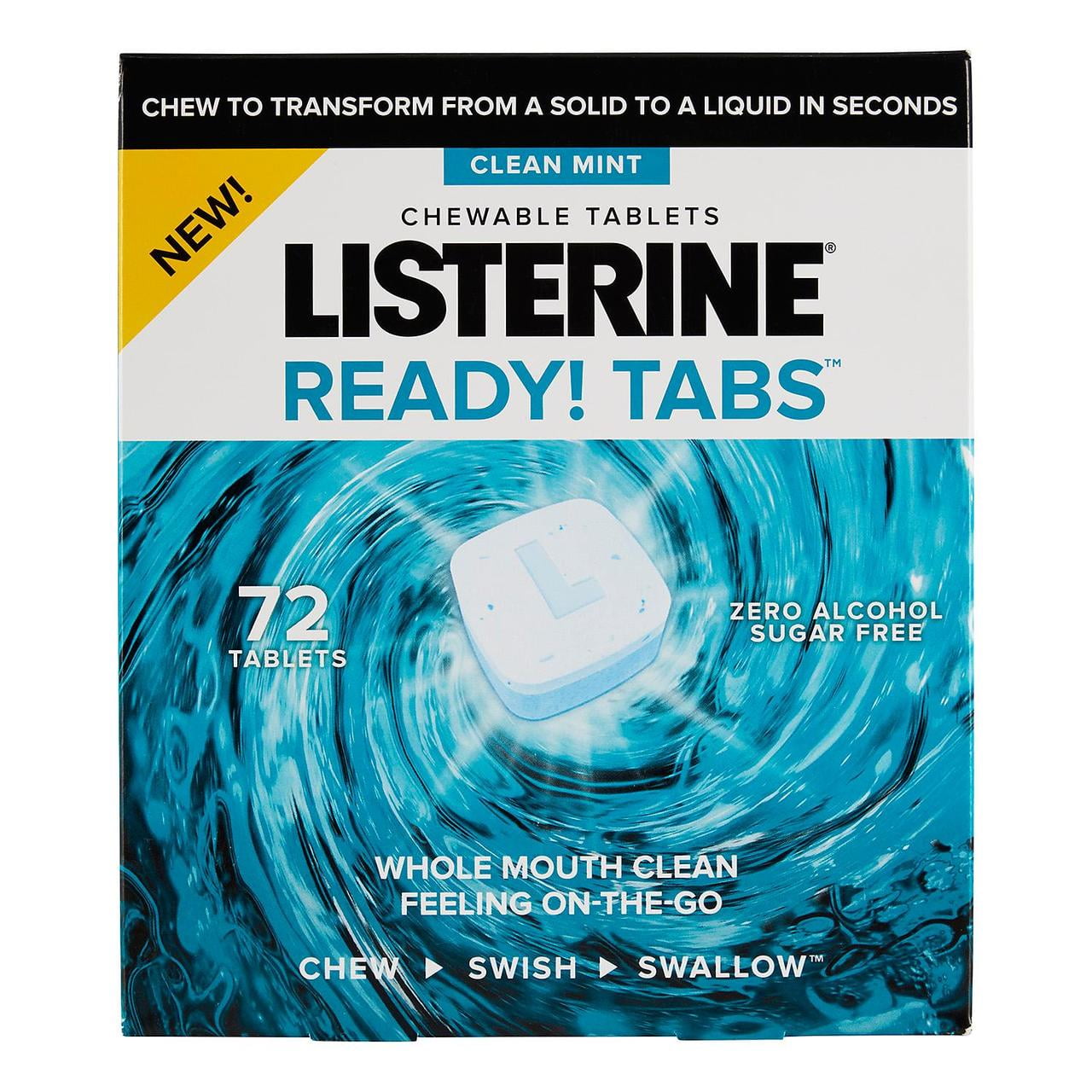 Listerine Ready Tabs Mint Chewable Tablets (72 ct.)