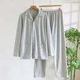 thumbnail image 5 of vdgthytj Mens Plaid Pajama Sets Comfy Soft Long Sleeve Button down Sleepwear Nightwear Pjs Lounge Set, 5 of 6