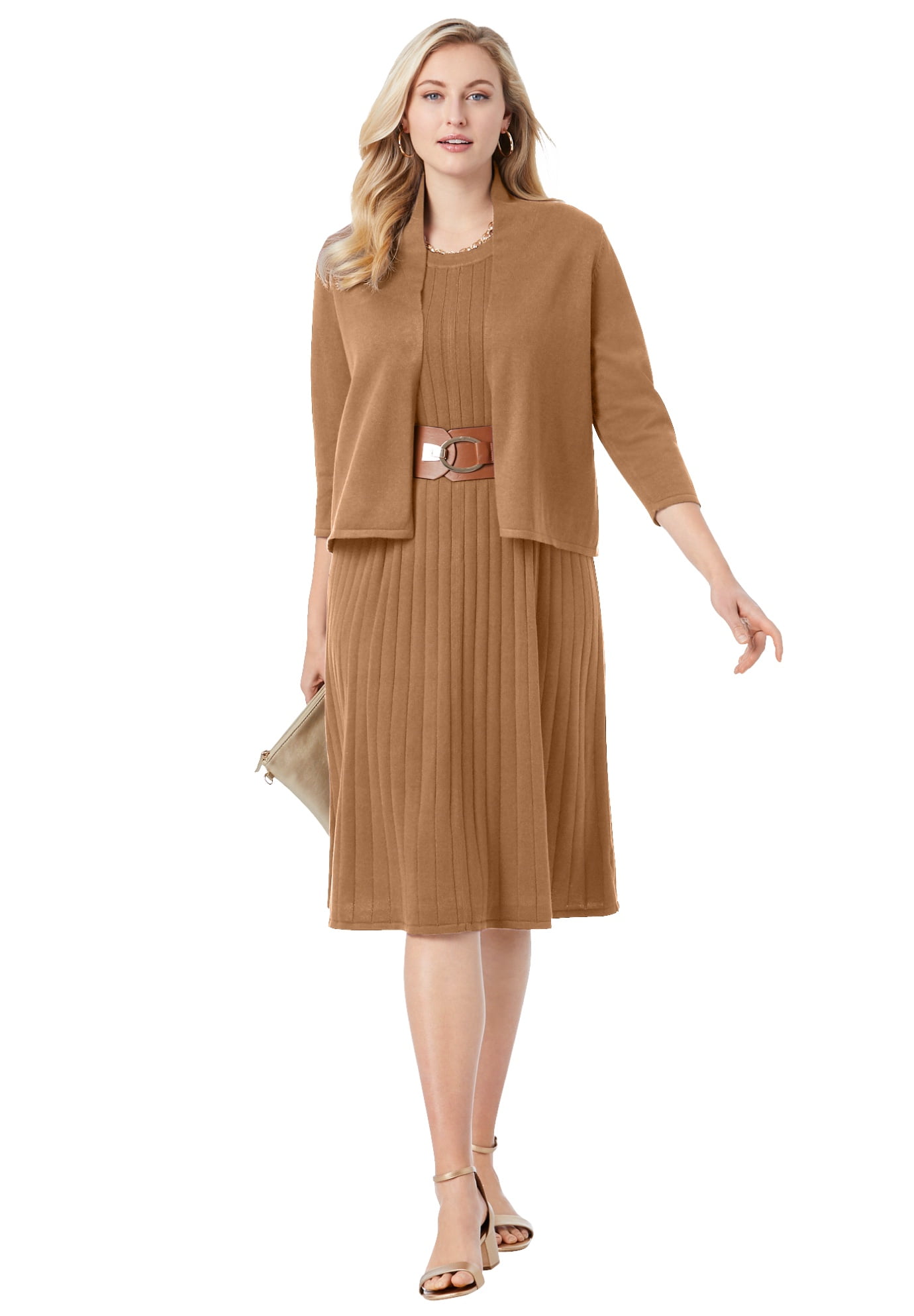 dress and cardigan set womens